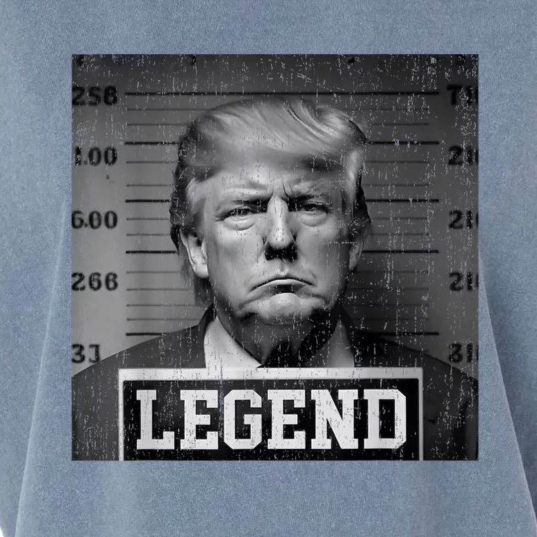 Trump 2024 Mugshot President Legend Garment-Dyed Women's Muscle Tee