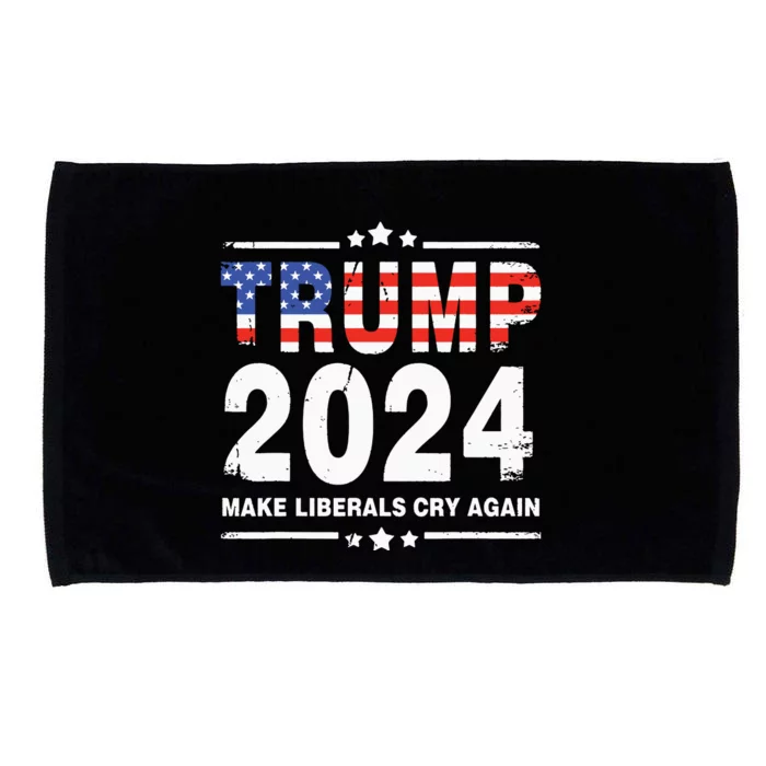 Trump 2024 Make Liberals Cry Again Microfiber Hand Towel