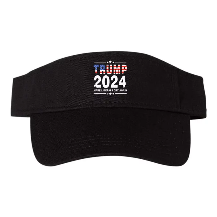 Trump 2024 Make Liberals Cry Again Valucap Bio-Washed Visor