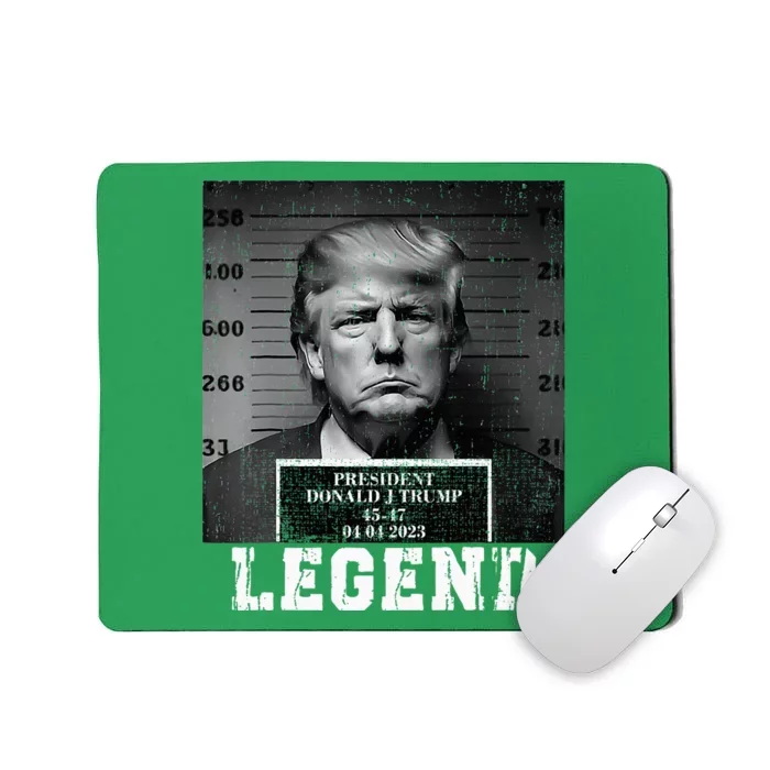 Trump 2024 Mugshot President Legend Mousepad