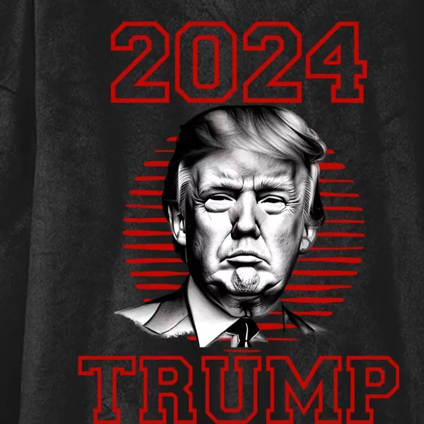 Trump 2024: MAGA Patriot Reelect Keep America Great! Hooded Wearable Blanket