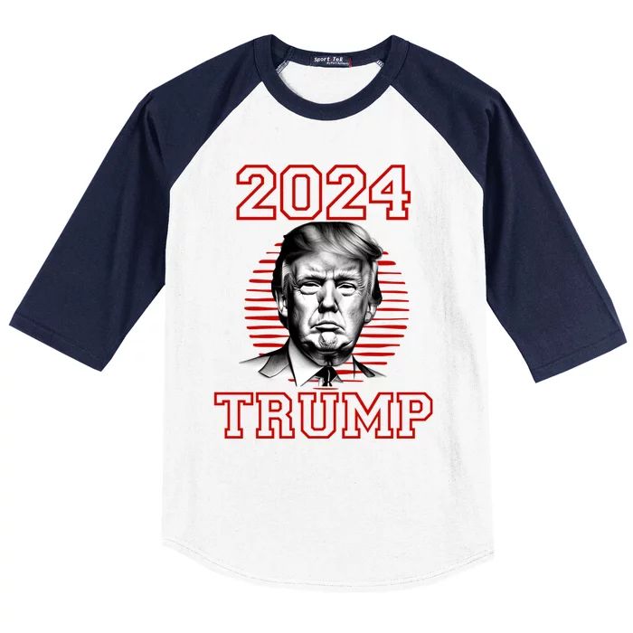 Trump 2024: MAGA Patriot Reelect Keep America Great! Baseball Sleeve Shirt