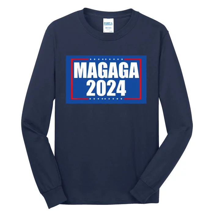 Trump 2024 MAGAGA 2024 Make America Great And Glorious Again Tall Long Sleeve T-Shirt