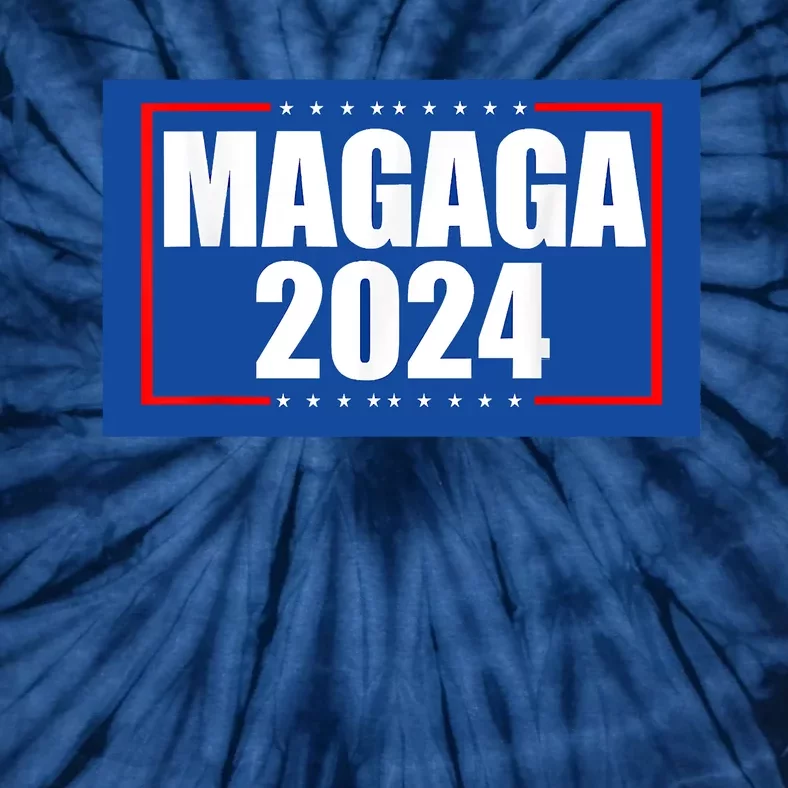 Trump 2024 MAGAGA 2024 Make America Great And Glorious Again Tie-Dye T-Shirt