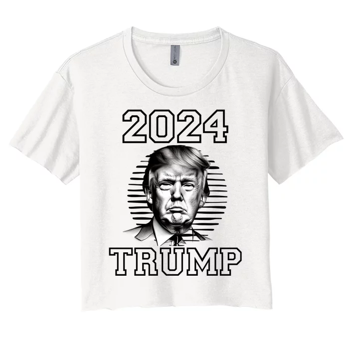 Trump 2024: MAGA Patriot Reelect Keep America Great! Women's Crop Top Tee