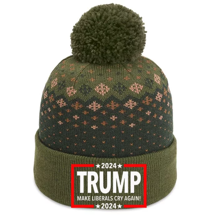 Trump 2024 Make Liberals Cry Again The Baniff Cuffed Pom Beanie