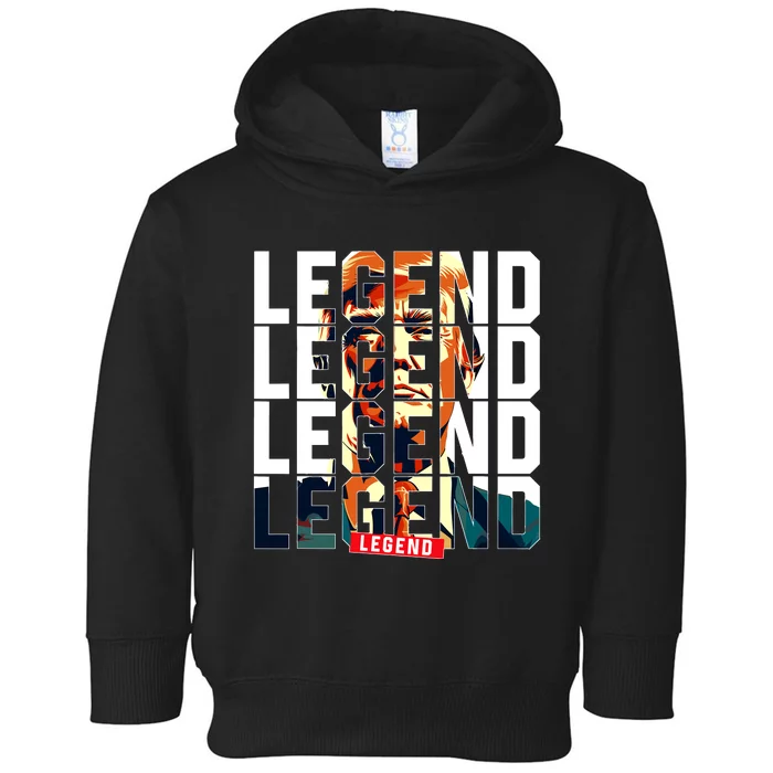 Trump 2024 Mugshot President legend Toddler Hoodie