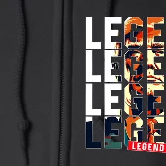 Trump 2024 Mugshot President legend Full Zip Hoodie