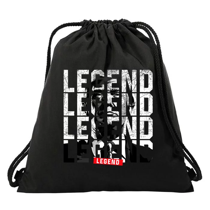 Trump 2024 Mugshot President legend Drawstring Bag