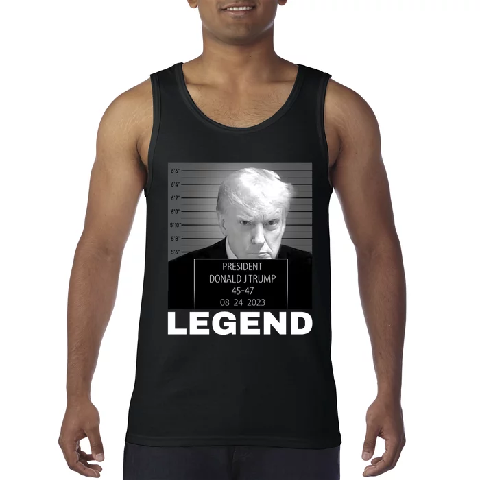 Trump 2024 Mugshot President legend Tank Top