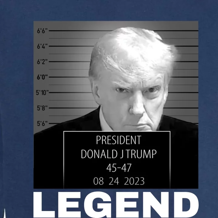 Trump 2024 Mugshot President legend Garment-Dyed Sweatshirt