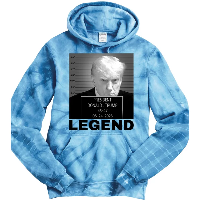 Trump 2024 Mugshot President legend Tie Dye Hoodie