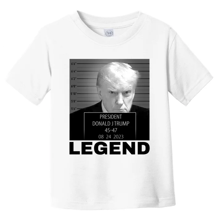 Trump 2024 Mugshot President legend Toddler T-Shirt