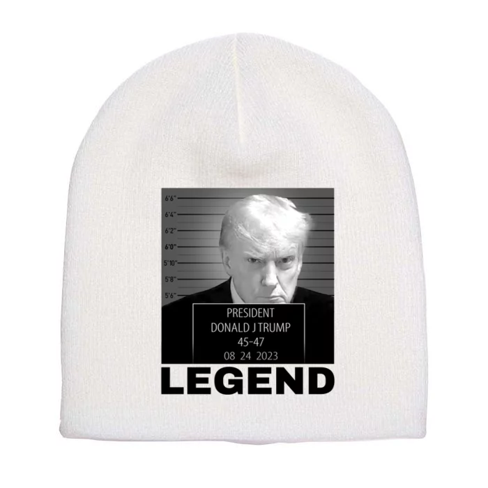 Trump 2024 Mugshot President legend Short Acrylic Beanie