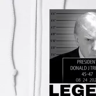 Trump 2024 Mugshot President legend Full Zip Hoodie