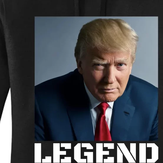 Trump 2024 Mugshot President legend Women's Pullover Hoodie