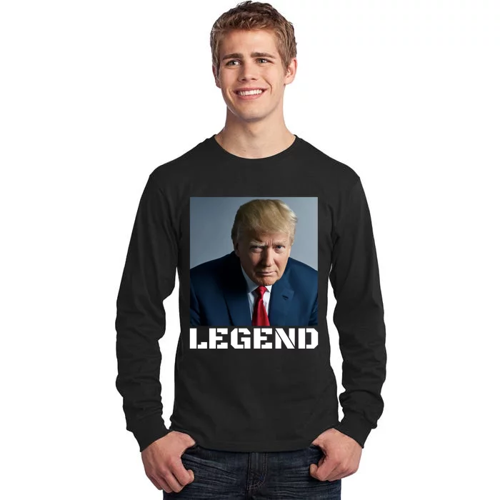 Trump 2024 Mugshot President legend Tall Long Sleeve T-Shirt