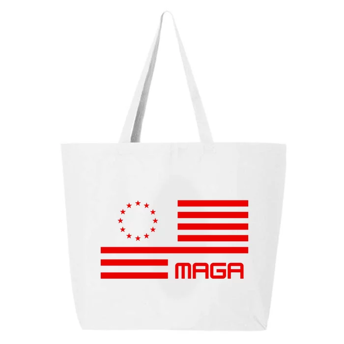 Trump 2024 Maga Flag Patriotic Republican 25L Jumbo Tote