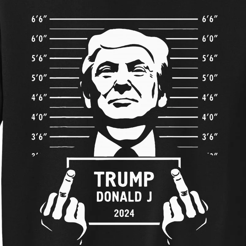 Trump 2024 Mugshot Style Poster Tall Sweatshirt