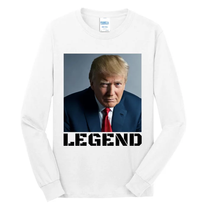 Trump 2024 Mugshot President legend Tall Long Sleeve T-Shirt