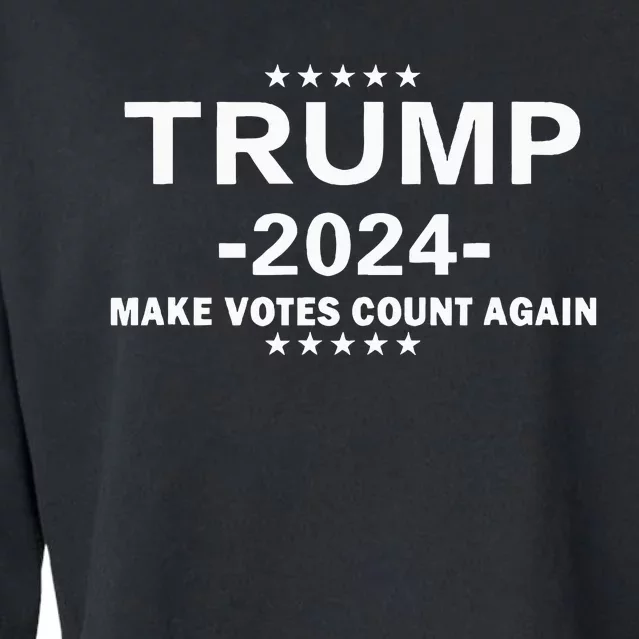 Trump 2024 Make Vote Count Again The Us Election Day Cropped Pullover Crew