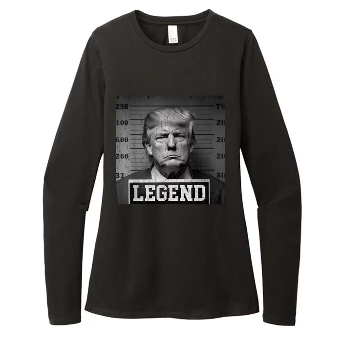 Trump 2024 Mugshot President Legend Womens CVC Long Sleeve Shirt