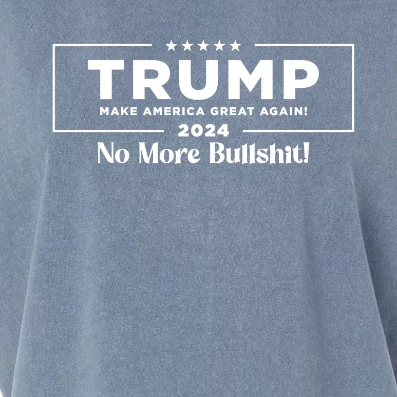 Trump 2024 No More Bullshit Garment-Dyed Women's Muscle Tee