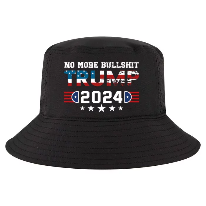 Trump 2024 No More Bullshit American Election 2024 Cool Comfort Performance Bucket Hat