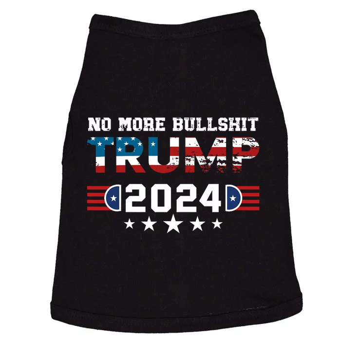 Trump 2024 No More Bullshit American Election 2024 Doggie Tank