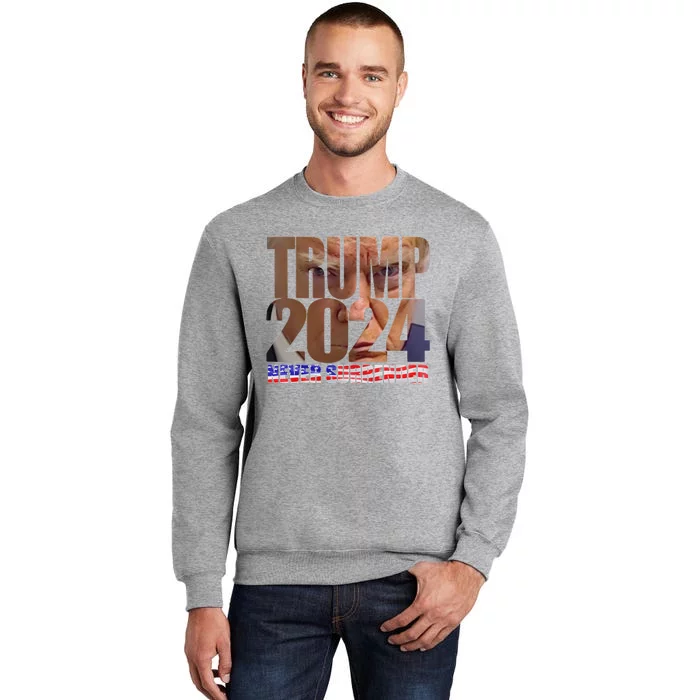 Trump 2024 Never Surrender Mugshot Sweatshirt