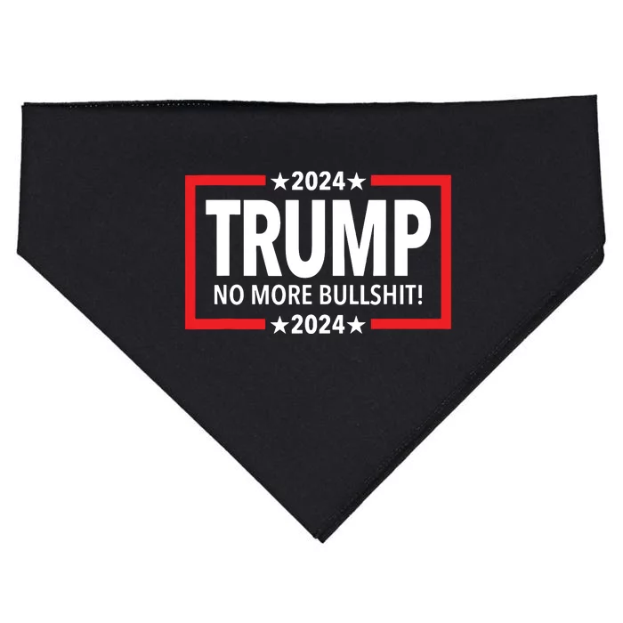 Trump 2024 No More Bullshit USA-Made Doggie Bandana