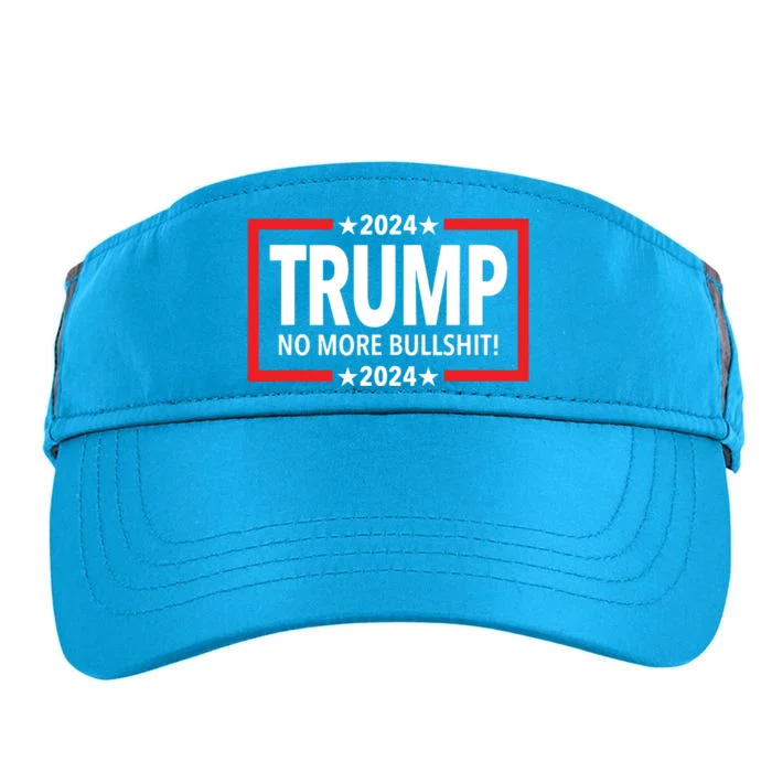 Trump 2024 No More Bullshit Adult Drive Performance Visor