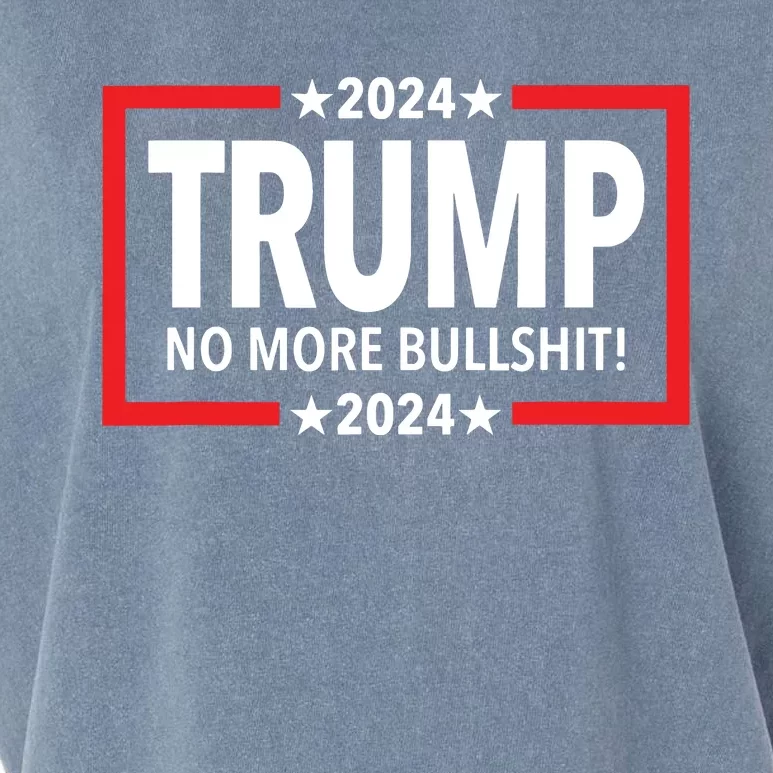 Trump 2024 No More Bullshit Garment-Dyed Women's Muscle Tee