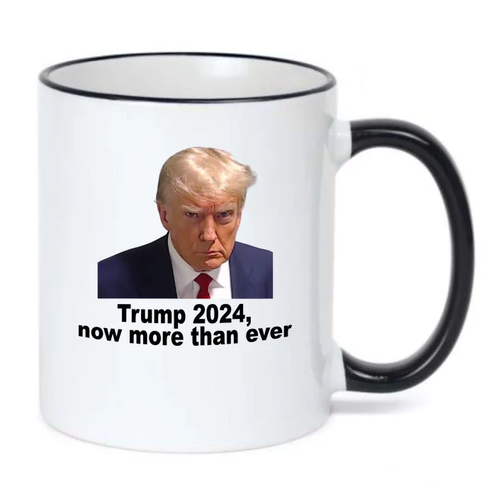 Trump 2024 Now More Than Ever Mugshot Political Black Color Changing Mug