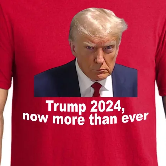 Trump 2024 Now More Than Ever Mugshot Political Pajama Set