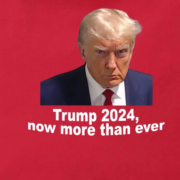 Trump 2024 Now More Than Ever Mugshot Political Zip Tote Bag