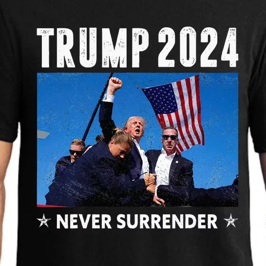 Trump 2024 Never Surrender Trump Assassinated Pajama Set