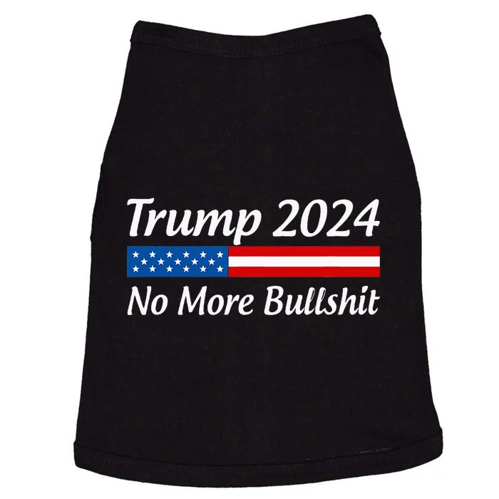 Trump 2024 No More Bullshit Doggie Tank