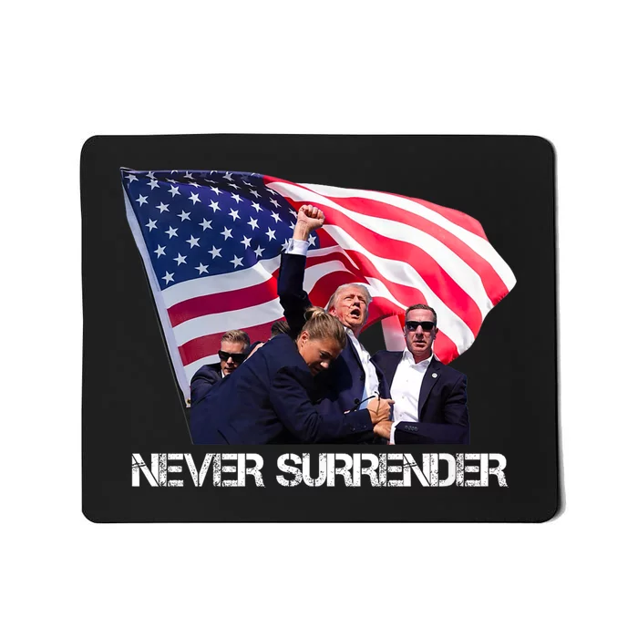 Trump 2024 Never Surrender Mousepad