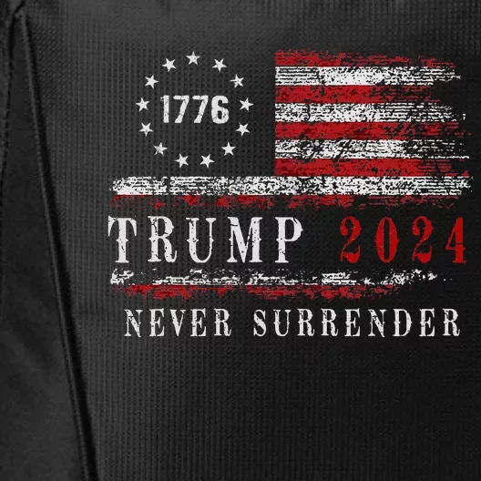 Trump 2024 Never Surrender President Legend City Backpack