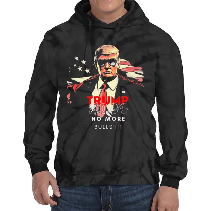 Trump 2024 Never Surrender Trump Assassinated Tie Dye Hoodie