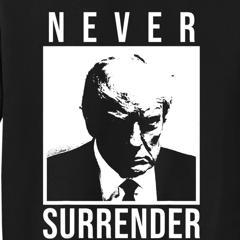 Trump 2024 Never Surrender Pro Trump Trump Mug Shot Sweatshirt