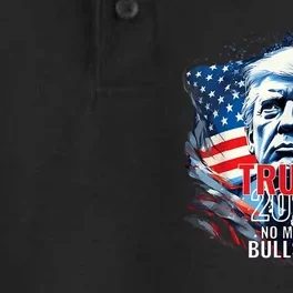 Trump 2024 No More Bullshit American Flag 4th Of July Dry Zone Grid Performance Polo