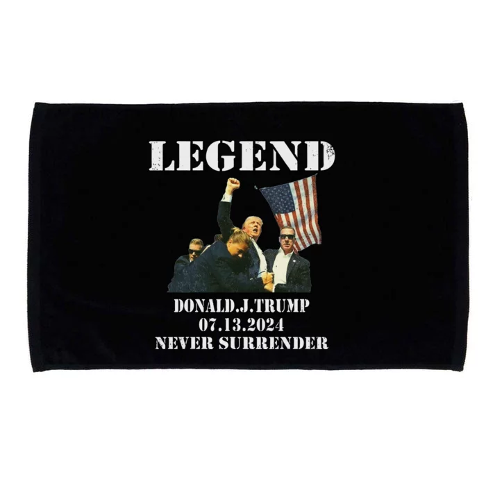 Trump 2024 Never Surrender President Legend 7 13 2024 Microfiber Hand Towel