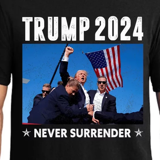 Trump 2024 Never Surrender Trump Assassinated Pajama Set