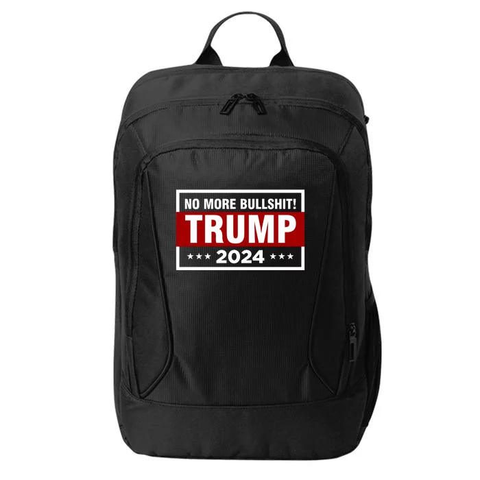 Trump 2024 No More BS Save America USA Vote City Backpack