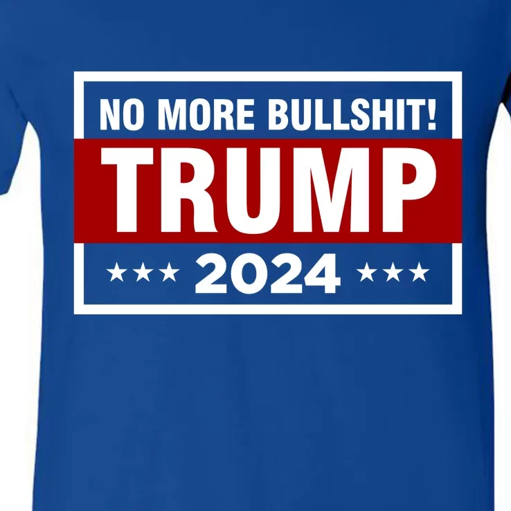 Trump 2024 No More BS Save America USA Vote V-Neck T-Shirt