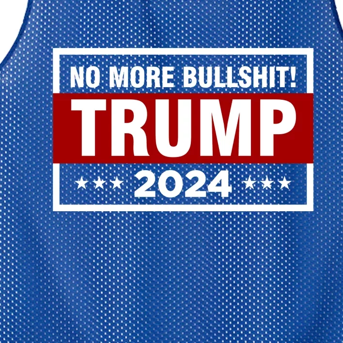 Trump 2024 No More BS Save America USA Vote Mesh Reversible Basketball Jersey Tank