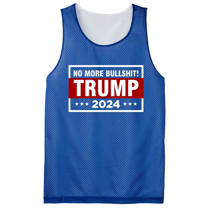 Trump 2024 No More BS Save America USA Vote Mesh Reversible Basketball Jersey Tank