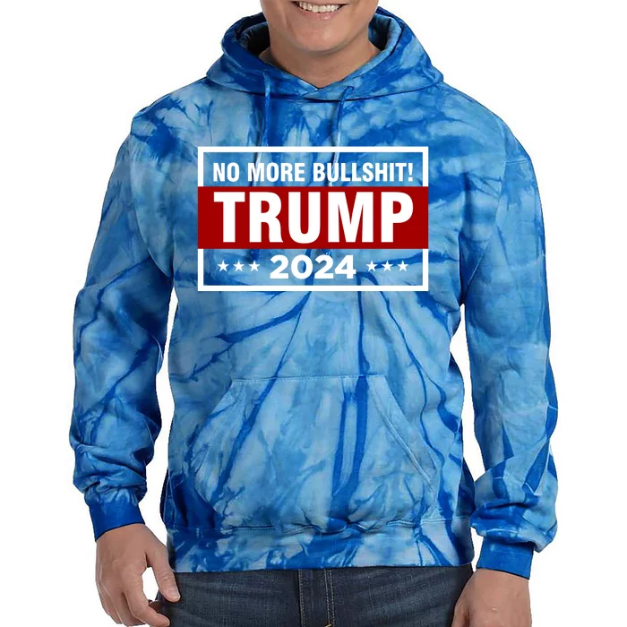 Trump 2024 No More BS Save America USA Vote Tie Dye Hoodie